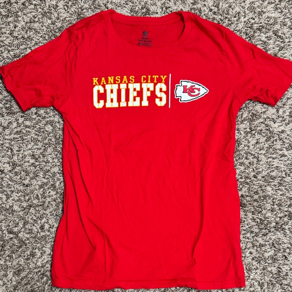 NFL Kansas City Chiefs Red and Yellow Tee